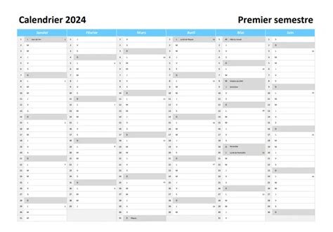 Calendrier 2024 à Imprimer Pdf Et Excel