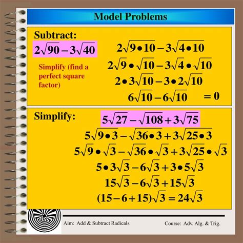 Ppt Aim How Can We Add And Subtract Radicals Powerpoint