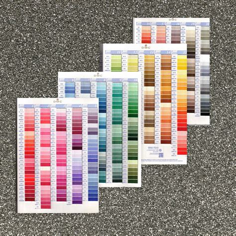 DMC True Colour Thread Charts – DMC Six-strand Embroidery Floss Free ...