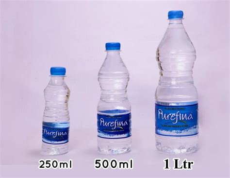 Transparent Plastic Purefina Mineral Water Packaging Type Bottles At