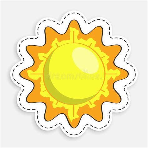 Icono De Dibujos Animados De Doodle Sun Estrella Del Planeta Tierra