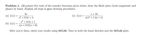 Solved Problem 1 30 Points For Each Of The Transfer