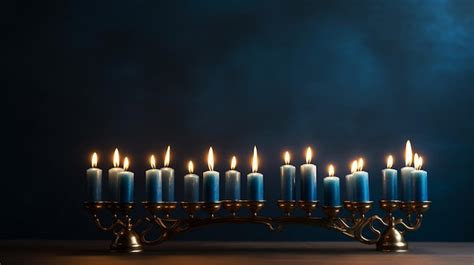 Premium AI Image | A family Hanukkah celebration featuring a ...