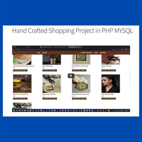 Hand Crafted Shopping Project In Php Mysql Projectworlds