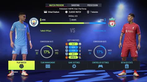 Fifa 22 Man City Vs Liverpool Premier League Full Match At Etihad