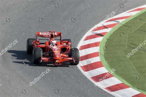 Driver Kimi Raeikkoenen His Ferrari Formula Editorial Stock Photo