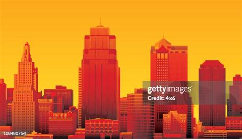 Kansas City Skyline Silhouette Photos and Premium High Res Pictures ...