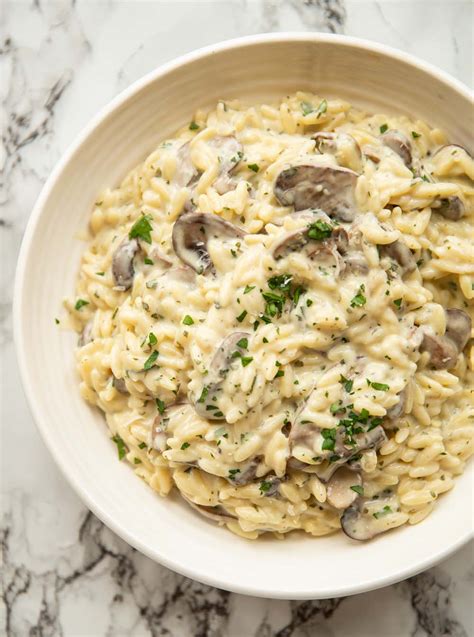 Creamy Mushroom Orzo One Pot Don T Go Bacon My Heart