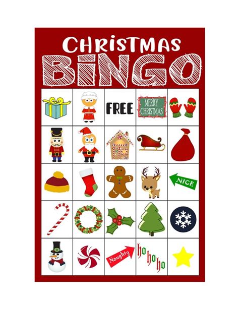 25 Free Printable Christmas Bingo Cards