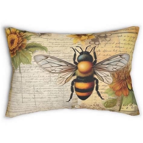 Bee Pillow Etsy