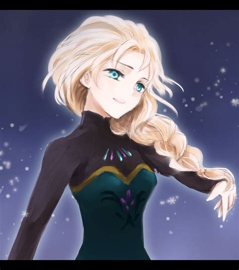 Pin By Paul Chu On Frozen Stuff Disney Anime Style Elsa Anime