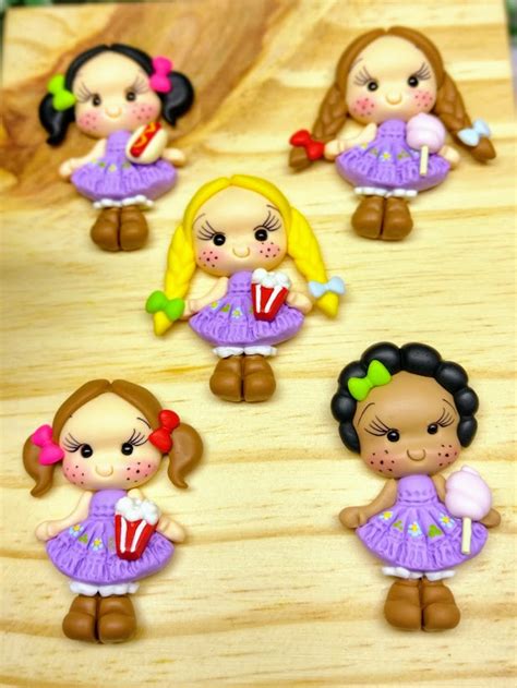 Comprar Apliques Para La Os De Menina Caipira Lojinha Arte Em Biscuit