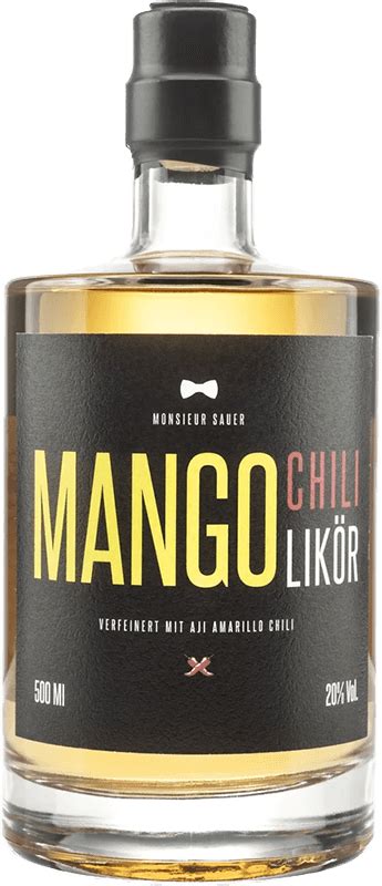 Monsieur Sauer Mango Chili Likör kaufen Honest Rare