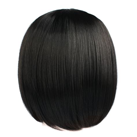 Synthetic for Hair Full Short Wigs Looking Wigs Straight Natural Heat ...