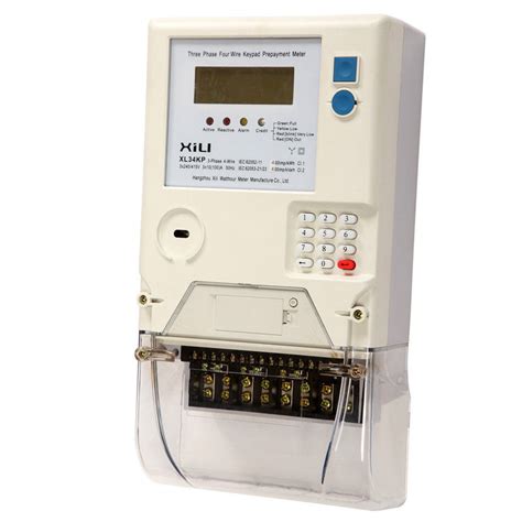 3 Phase Iec Sts Prepaid Electricity Meters With Class 1 Accuracy 3 X