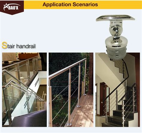 Stainless Steel Balustrade Handrail Fittings Stainless Steel Adjustable