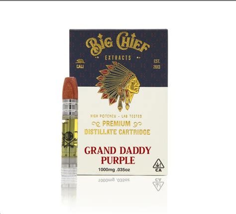 Grand Daddy Purple Big Chief Carts Thc Cartridge