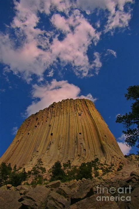 Devils Tower As A Volcano Photograph by John Malone