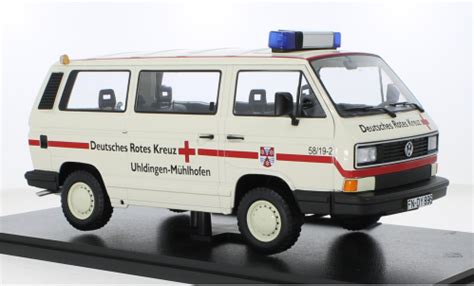 Miniature Volkswagen T3 1 18 KK Scale Bus Syncro DRK Deutsches Rotes