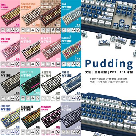 【tds】pudding 文創鍵帽 电玩 熱昇華 Asa 高度 116鍵 Pbt 布丁透光球帽