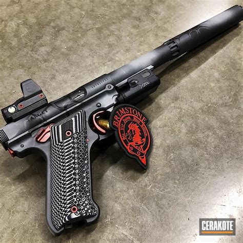 Ruger Mark Iv Handgun Coated In A Cerakote Kryptek Finish By David Seth Cerakote