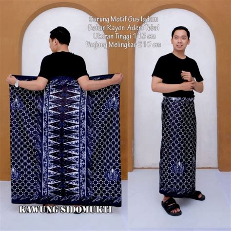 Jual Sarung Batik Dewasa Motif Gunungan Wayang Sarung Santri Nu