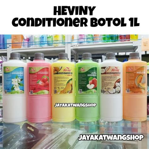 Jual HEVINY CONDITIONER BOTOL 1L 1000ML Strawberry Lemon Apel Jasmine