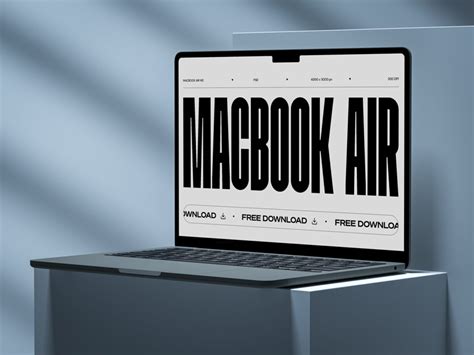 Open Macbook Air M2 Mockup Mockup World