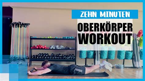 10 min Oberkörper Workout für zuhause Trainiere Arme Rücken und