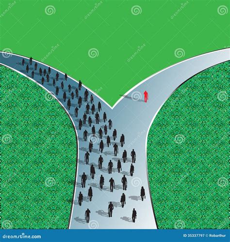 Decision Road Stock Vector Illustration Of Achievement 35337797