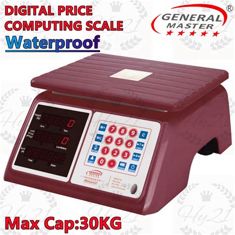 General Master Waterproof Kg Price Computing Scale Digital Scale Gmdw