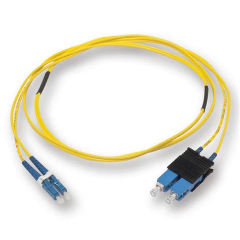 15m Lc Upc Sc Upc Single Mode Fiber Optic Duplex Patch Cord 2mm Masstron