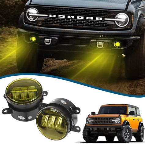 Amazon 2PCS Fog Lights For Ford Bronco Accessories 2021 2022 60W