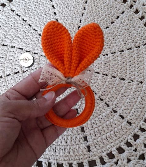 Porta Guardanapo De Croche Modelo Orelhinhas De Coelho Elo