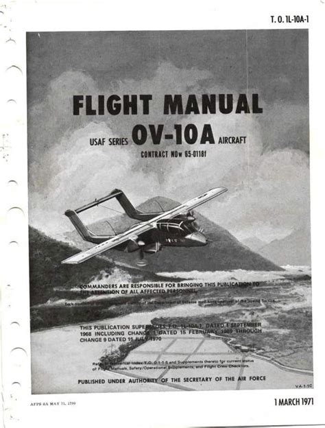 North American Usaf Series Ov A Aircraft Flight Manual T O L A