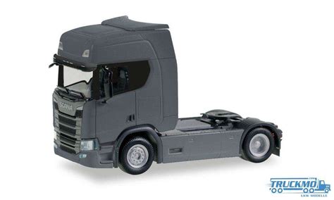 Herpa Scania CR HD Truck Tractor Iron Gray 307185 003 TRUCKMO Lkw