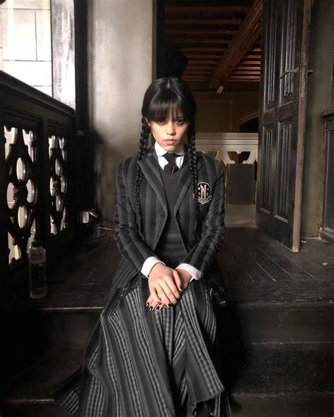 Jenna Ortega As Wednesday Addams Wandinha Fam Lia Addams Vandinha