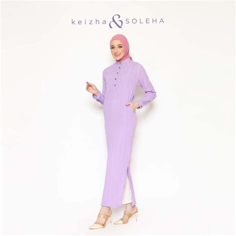 Jual KEIZHA SOLEHA Dress Seraty Gaun Terusan Pakaian Muslimah Baju