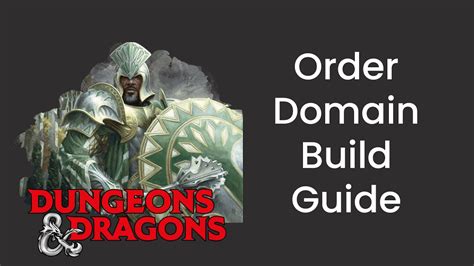 Order Domain Cleric Build Guide In Dandd 5e Hdiwdt Youtube