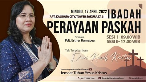 Online Sunday Service Ii Pdt Esther Rumapea Minggu April