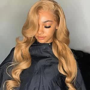 Amazon Ftqzkey Honey Blonde Body Wave Lace Front Wig X