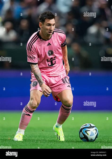 Lionel Messi 10 Of Inter Miami Fc In Action During The Riyadh Season