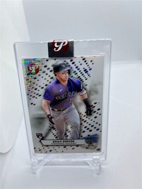 2023 TOPPS PRISTINE ENCASED RC ROOKIE 195 BRIAN SERVEN REFRACTOR