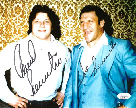 Bruno Sammartino & David Sammartino dual signed 8x10 Photo (w/ JSA ...