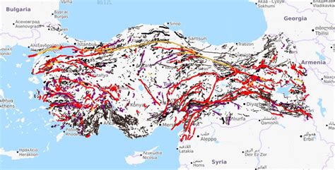 Türkiye deprem haritası MTA fay hattı sorgulama ve diri fay haritaları