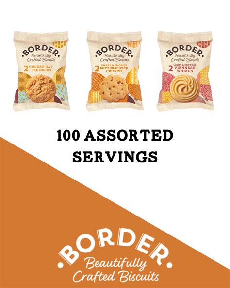 Buy Border Biscuits 100 Packs Mini Multipacks Biscuits Box 3 Flavour