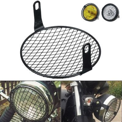 Us Metal Mesh Grill Headlight Protector Guard Cover For Motorcycle