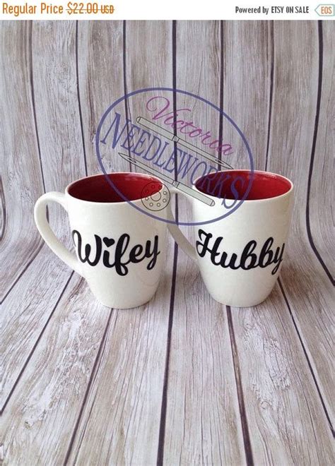 Fall Sales Wedding Coffee Mugs Hubby And Wifey Mr And Mrs His And