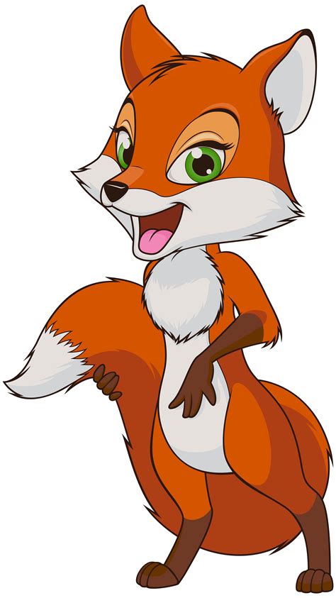 Fox Cartoon Transparent PNG Clip Art Image | Gallery Yopriceville ...