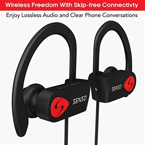 Senso Bluetooth Headphones Best Wireless Sports Earbuds W Mic Ipx